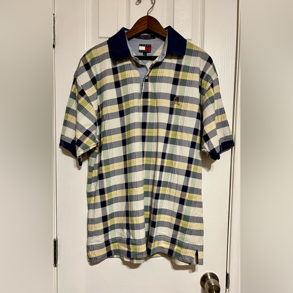 Vintage Tommy Hilfiger Men's Multicolor Plaid Shirt‎